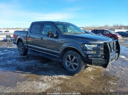 2015 FORD F-150 LARIAT Black  Gasoline 1FTEW1EG8FFB27309 photo #1