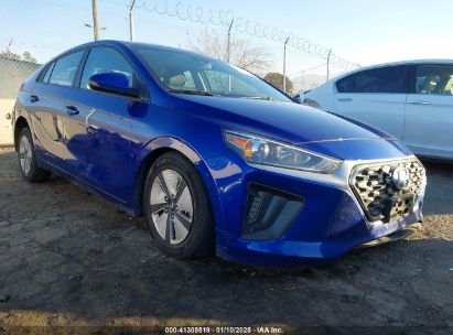 2021 HYUNDAI IONIQ HYBRID BLUE Blue  Hybrid KMHC65LC8MU255858 photo #1