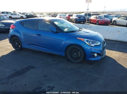 2016 HYUNDAI VELOSTER TURBO RALLY EDITION Blue  gas KMHTC6AE6GU262444 photo #1