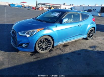 2016 HYUNDAI VELOSTER TURBO RALLY EDITION Blue  gas KMHTC6AE6GU262444 photo #3