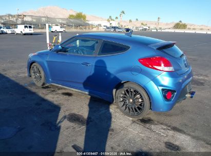 2016 HYUNDAI VELOSTER TURBO RALLY EDITION Blue  gas KMHTC6AE6GU262444 photo #4