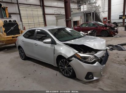 2014 TOYOTA COROLLA Silver  Gasoline 5YFBURHE1EP116094 photo #1