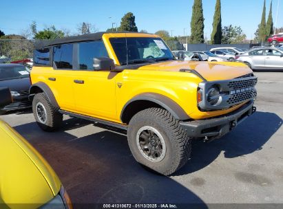 2021 FORD BRONCO Yellow  Gasoline 1FMEE5DP3MLA94192 photo #1