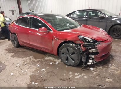 2020 TESLA MODEL 3 LONG RANGE DUAL MOTOR ALL-WHEEL DRIVE Red  Electric 5YJ3E1EB1LF600370 photo #1