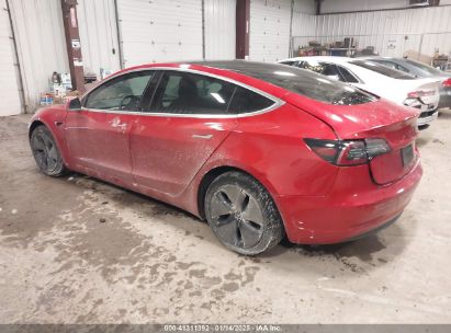 2020 TESLA MODEL 3 LONG RANGE DUAL MOTOR ALL-WHEEL DRIVE Red  Electric 5YJ3E1EB1LF600370 photo #4