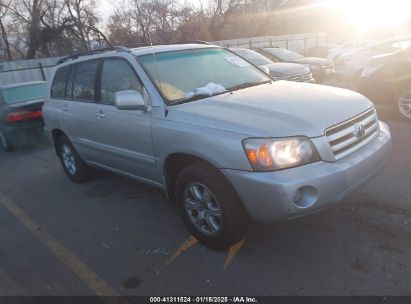 2004 TOYOTA HIGHLANDER V6 Silver  Gasoline JTEDP21A740001566 photo #1