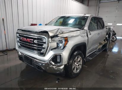 2022 GMC SIERRA 1500 LIMITED 4WD  SHORT BOX SLT Silver  Gasoline 3GTU9DED9NG214448 photo #3