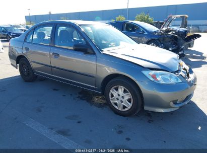 2005 HONDA CIVIC VP Gray  Gasoline 2HGES163X5H561558 photo #1