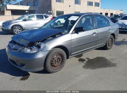 2005 HONDA CIVIC VP Gray  Gasoline 2HGES163X5H561558 photo #3