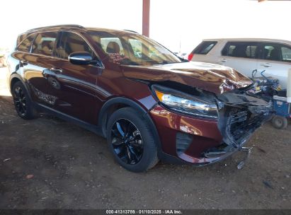 2019 KIA SORENTO 3.3L S Maroon  Gasoline 5XYPG4A56KG590231 photo #1