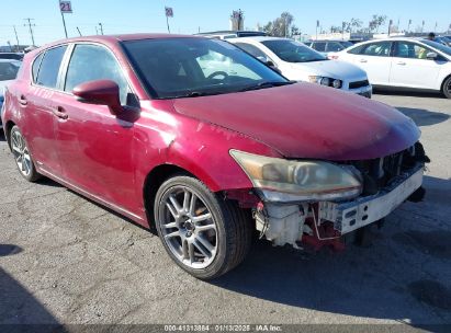 2011 LEXUS CT 200H Red  Hybrid JTHKD5BH6B2007506 photo #1