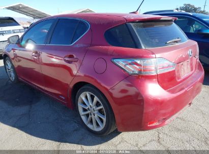 2011 LEXUS CT 200H Red  Hybrid JTHKD5BH6B2007506 photo #4