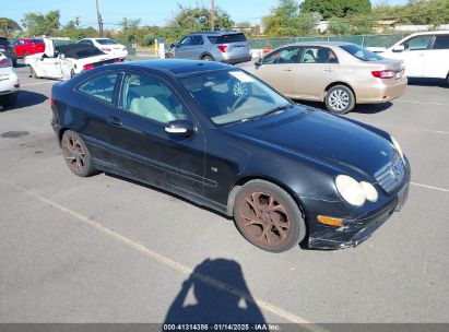 2003 MERCEDES-BENZ C 230 KOMPRESSOR SPORT Black  Gasoline WDBRN40JX3A513441 photo #1