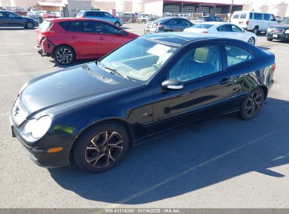 2003 MERCEDES-BENZ C 230 KOMPRESSOR SPORT Black  Gasoline WDBRN40JX3A513441 photo #3