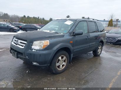 2006 HONDA PILOT EX-L Gray  Gasoline 2HKYF18656H503311 photo #3