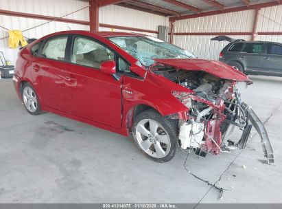 2013 TOYOTA PRIUS FIVE Red  Hybrid JTDKN3DUXD5684296 photo #1