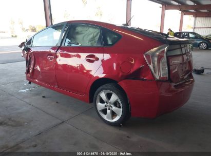 2013 TOYOTA PRIUS FIVE Red  Hybrid JTDKN3DUXD5684296 photo #4