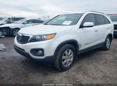 2012 KIA SORENTO LX White  Gasoline 5XYKT3A67CG294774 photo #3