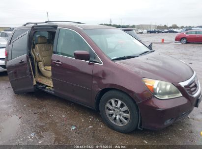 2010 HONDA ODYSSEY EX-L Burgundy  Gasoline 5FNRL3H72AB047454 photo #1