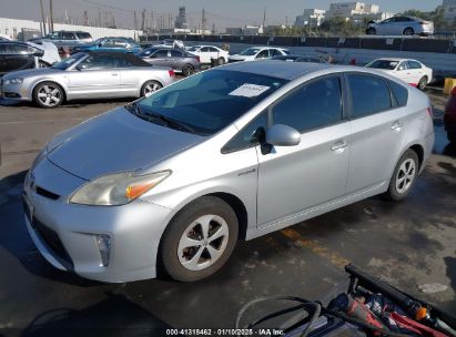 2013 TOYOTA PRIUS THREE Silver  Hybrid JTDKN3DU2D1695574 photo #3