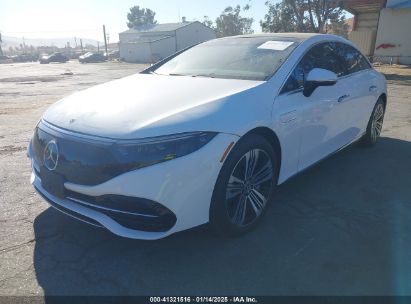 2022 MERCEDES-BENZ EQS 450+ White  Electric W1KCG2DB9NA005897 photo #3