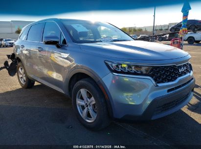 2022 KIA SORENTO LX Gray  Gasoline 5XYRGDLC4NG120322 photo #1