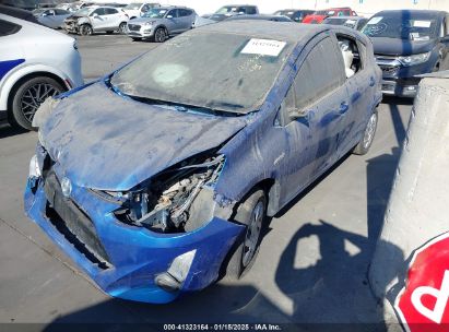 2015 TOYOTA PRIUS C TWO Blue  Hybrid JTDKDTB37F1112044 photo #3