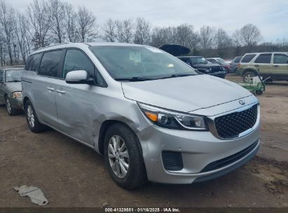 2017 KIA SEDONA LX Silver  Gasoline KNDMB5C16H6312913 photo #1