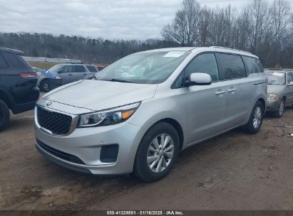 2017 KIA SEDONA LX Silver  Gasoline KNDMB5C16H6312913 photo #3