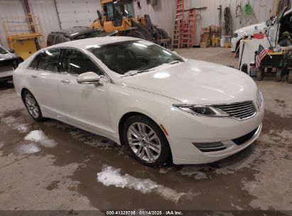 2014 LINCOLN MKZ White  Gasoline 3LN6L2JK1ER807627 photo #1