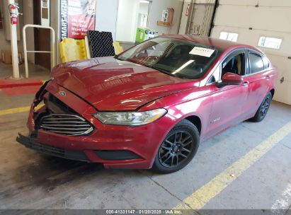 2018 FORD FUSION HYBRID SE Red  Hybrid 3FA6P0LU7JR274694 photo #3