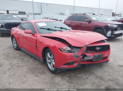 2016 FORD MUSTANG V6 Red  Gasoline 1FA6P8AM6G5278474 photo #1