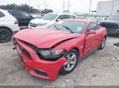 2016 FORD MUSTANG V6 Red  Gasoline 1FA6P8AM6G5278474 photo #3