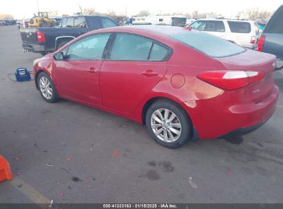 2014 KIA FORTE LX Red  Gasoline KNAFX4A69E5196012 photo #4