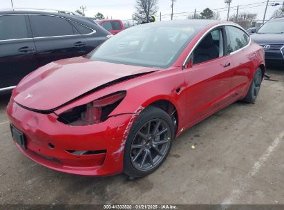 2020 TESLA MODEL 3 STANDARD RANGE PLUS REAR-WHEEL DRIVE/STANDARD RANGE REAR-WHEEL DRIVE Red  Electric 5YJ3E1EA4LF703614 photo #3