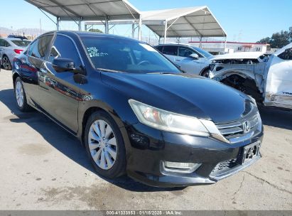 2013 HONDA ACCORD EX-L Black  Gasoline 1HGCR2F80DA070966 photo #1