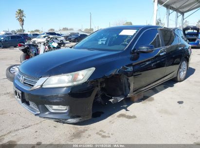 2013 HONDA ACCORD EX-L Black  Gasoline 1HGCR2F80DA070966 photo #3