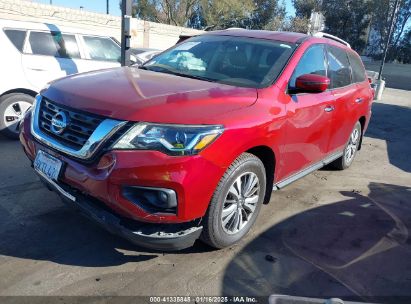 2020 NISSAN PATHFINDER SV 2WD Red  Gasoline 5N1DR2BN7LC636134 photo #3