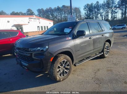 2022 CHEVROLET TAHOE 4WD Z71 Gray  Gasoline 1GNSKPKD3NR277652 photo #3