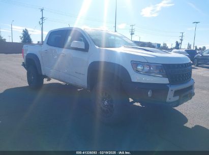 2022 CHEVROLET COLORADO 4WD  SHORT BOX ZR2 White  Gasoline 1GCGTEEN3N1262605 photo #1