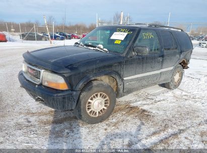 1999 GMC JIMMY SLE Black  Gasoline 1GKDT13W5X2520020 photo #3