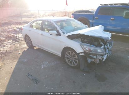 2013 HONDA ACCORD SPORT White  Gasoline 1HGCR2F54DA092426 photo #1