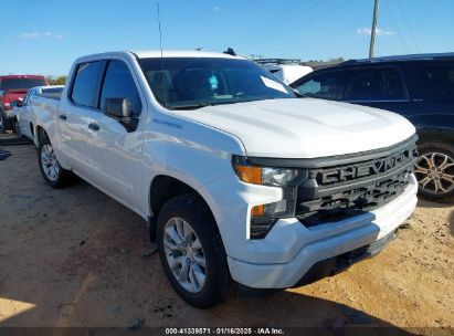 2023 CHEVROLET SILVERADO 1500 4WD  SHORT BED CUSTOM White  Gasoline 3GCPDBEK9PG148856 photo #1