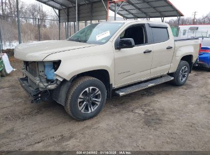 2021 CHEVROLET COLORADO Beige  Gasoline 1GCGSDEN5M1295956 photo #3