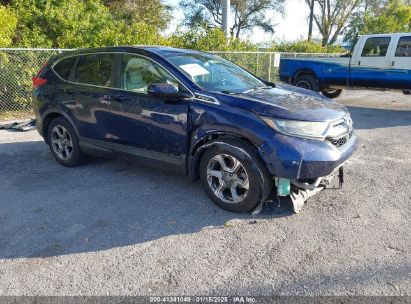 2017 HONDA CR-V EX-L/EX-L NAVI Dark Blue  Gasoline 7FARW1H87HE019734 photo #1