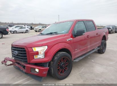 2017 FORD F-150 XLT Red  gas 1FTEW1EGXHFC76095 photo #3