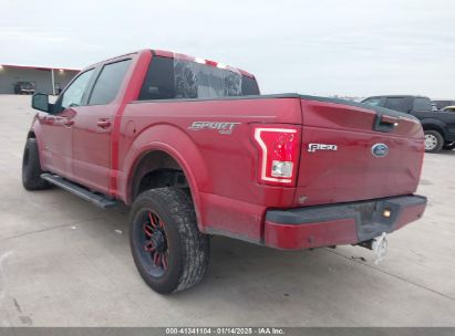 2017 FORD F-150 XLT Red  gas 1FTEW1EGXHFC76095 photo #4