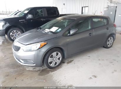 2016 KIA FORTE LX Gray  Gasoline KNAFK5A86G5572044 photo #3