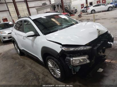 2019 HYUNDAI KONA SEL White  Gasoline KM8K2CAA7KU192455 photo #1