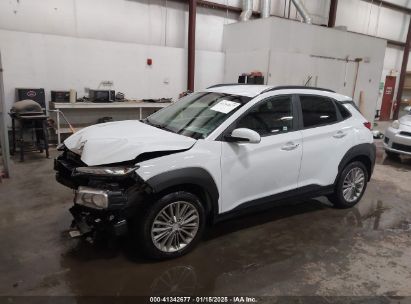 2019 HYUNDAI KONA SEL White  Gasoline KM8K2CAA7KU192455 photo #3